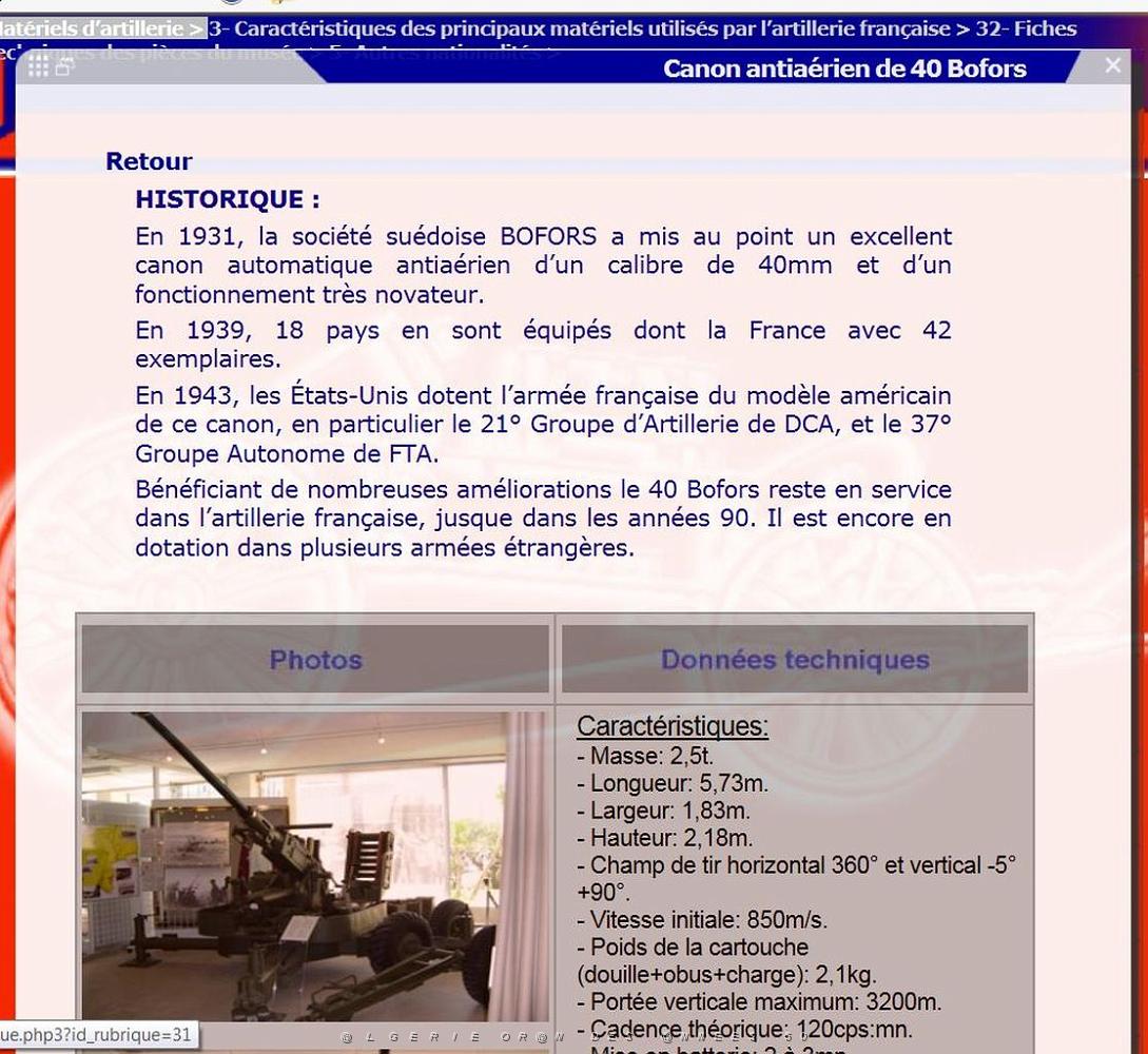 030  FORMATION 34eme Groupe Autonome FTA 6 canon 40 Bofors.JPG